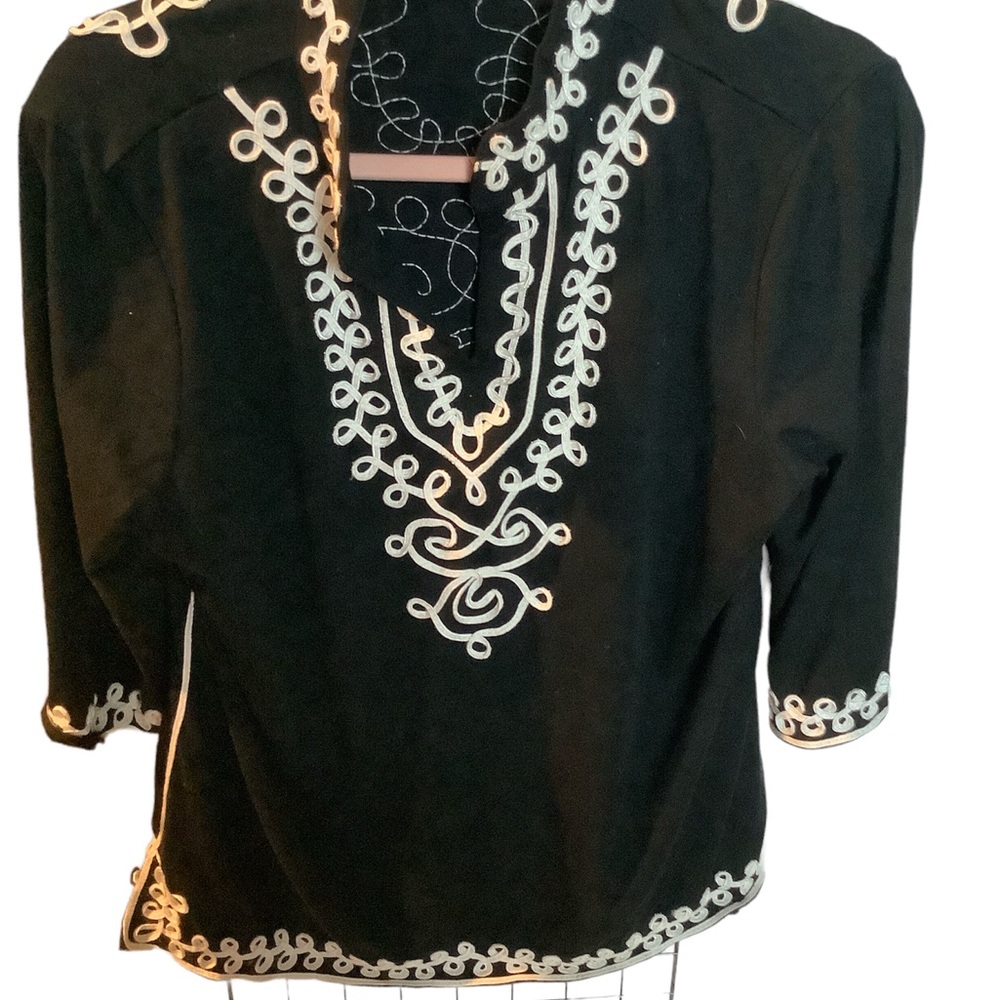 Black & Cream Gorgeous Boho Tunic!